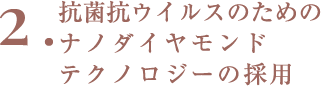 抗菌抗ウイルスのためのナノダイヤモンドテクノロジーの採用